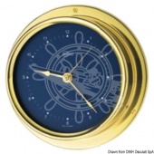 Osculati 28.365.21 - Кварцевые часы Barigo Regatta Ø 120x40 мм, Латунь-синий 