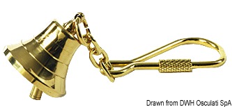 Osculati 35.839.00-S - Брелок для ключей из полированной латуни с подвеской Колокол Osculati