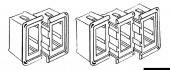 Osculati 14.197.22 - Монтажная рамка одиночная для сборки в блок выключателей