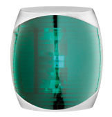 Osculati 11.060.12 - Бортовой огонь Sphera II зелёный 112,5° 12/24 В 2 Вт с корпусом из белого пластика
