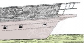 Osculati 06.348.01 - Вязанная сеть Белая из полиамида для заделки релинга или для хранения предметов 450 мм x 30 м  (30 м.)