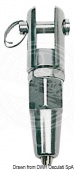 Osculati 05.661.60 - Наконечники тросовые из нержавеющей стали AISI 316 с вилкой Ø 6 мм (1 компл. по 1 шт.)