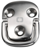 Складной обушок "Square pad eyes" с кованым кольцом HR  Складной обушок "Square pad eyes" с кованым кольцом HR