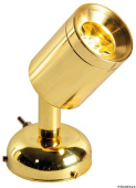 Светодиодный точечный светильник 12В 52Лм Полированная латунь Osculati