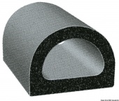 Osculati 44.490.02 - Самоклеящийся EPDM черный профиль 17,5x16,9 мм (25 м.)