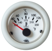 Индикатор температуры масла GUARDIAN 40-150°C, белый циферблат, белая оправа