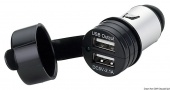 Osculati 14.517.15 - Двойное гнездо USB с влагозащитным колпачком (5 В/2,1 А) 