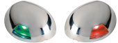 Osculati 11.050.02 - Бортовой огонь светодиодный Sea-Dog зеленый 112,5° 12В 65,5x58,5x27мм из нержавеющей стали AISI316 на горизонтальную плоскость