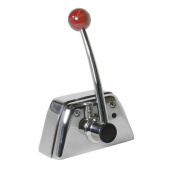 Vetus RCTOPS Single lever remote control, top mounting, with high-gloss polished stainless steel (AISI 316) handle and housing