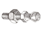 Шарнир-упор для газового амортизатора Ø 10 мм