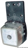 Osculati 02.022.04 -Боковой габаритный фонарь с резиновым основанием белый 