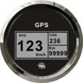 Osculati 27.781.03 - Спидометр компас счетчик миль GPS черный/глянцевый