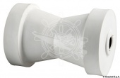 Osculati 02.003.02 - Килевой ролик с пластиковым сердечником белый 130 мм 