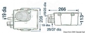 Osculati 16.413.73 - Бак для сбора «серых» сточных вод с автоматической помпой Attwood 27 л/мин 12V 