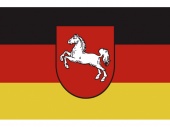 Флаг земли Нижняя Саксония Германия