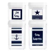 Набор контейнеров для еды Marine Business Sea Lovers (за 4 шт.)