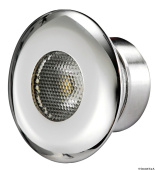 Osculati 13.429.20 - Встраиваемый LED светильник 12/24В 3Вт 190Лм белый свет фронтальный пучок