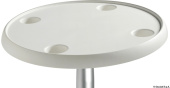 Белый круглый стол из композитного материала 610 мм