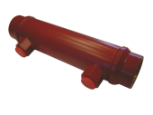 Vetus HT3011MP - Охладитель гидравлич. жидкости  ᴓ75-10" 2"BSP - 3/4"BSP