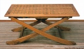 Osculati 71.305.70 - Складной тиковый стол 125x80 см 