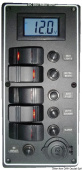 Osculati 14.863.05 - Панели выключателей серии PCAL с 5 выключателями и цифровым вольтметром 9-32В 15А 240x115 мм