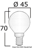 Osculati 14.483.24 - Лампочка E14 24 В 40 Вт