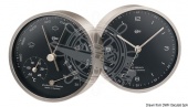 Osculati 28.086.01 - Часы настенные BARIGO Pentable 104x40 мм, темная никелированная латунь-черный 