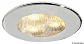 Osculati 13.447.21 - Встраиваемый светодиодный светильник Atria, 12/24В 8,4 Вт зеркальная полировка 
