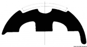 Osculati 44.480.36 - Белый ПВХ профиль основания 45 мм (24 м.)