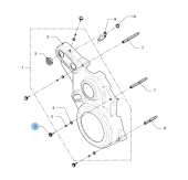 Vetus 08-01277 - Шестигранный винт M6 для возврата масла турбонагнетателя DT/DET66 DTA/DETA