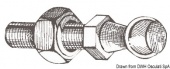 Osculati 38.012.00 - Стальное шаровое крепление для монтажа газовой пружины 60x50 мм 