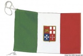 Osculati 35.453.06 - Флаг Италии с гербом Торгового Флота из плотного полиэфирного флагдука 80x120 см 