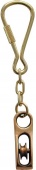 Osculati 35.833.00-S - Брелок для ключей из полированной латуни с подвеской Блок 