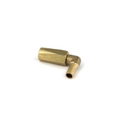 Vetus HS1037MS 90 degree brass elbow connector set for nylon hose (2x)