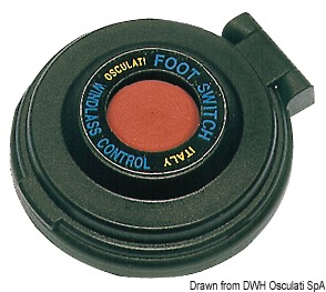 Универсальная палубная кнопка Osculati для управления якорной лебедкой 76x83 мм