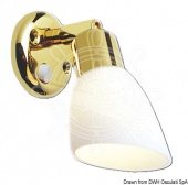 Osculati 13.869.02 - Галогенный точечный светильник BATSYSTEM Opal 12В 10Вт полированная латунь 
