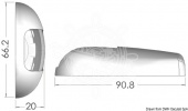 Osculati 11.049.02 - Светодиодный навигационный огонь Sea-Dog из нержавеющей стали 20 м зеленый 