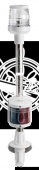 Osculati 11.166.02 - Мачта Classic комбинированная из нержавеющей стали, с огнем, 100 см, белая, врезное крепление 