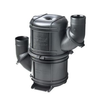 Vetus NLP45HD NAVIDURIN®LLOYDS approved, Black HD rotatable waterlock/muffler type NLP45, with rotating inlet and outlet for Ø 45 mm hose