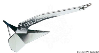 Osculati 01.107.10 - Якорь LEWMAR Delta из нержавеющей стали 695 x 308 мм 10 кг