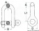 Osculati 08.321.05 - Такелажные скобы нержавеющей стали AISI 316 5 мм (10 шт.)