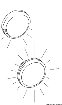 Osculati 13.426.10 - Встраиваемый LED светильник Tilly дежурного освещения 12/24В 0.5Вт 25Лм белый свет 180°