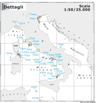 Osculati 70.051.10 - Морская карта Navimap IT333-IT334