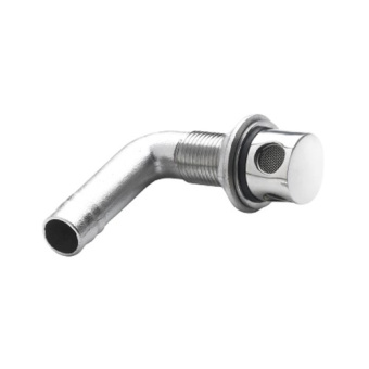 Vetus ST04HS Air-vent nipple, stainless steel (AISI 316), for hose Ø 16 mm, angled