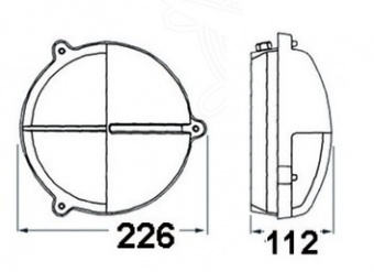 Osculati 32.202.71 - Brass round turtle lamp (1 компл. по 1 шт.)