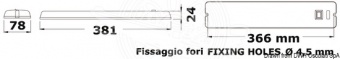 Osculati 13.340.16 - Светильник LABCRAFT Trilite накладного монтажа 24 Вт 12 В 