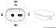 Osculati 15.240.33 - Душевая ниша Oval со смесителем и кнопочным душем Desy, крышка хром, шланг армированный ПВХ 2,5 м