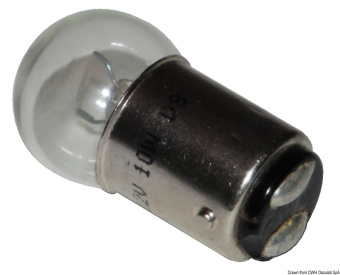 Osculati 14.200.02 - Лампочка двухконтактная с компактной сферической колбой BA15D 12В 10Вт (10 шт)