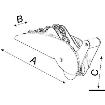 Osculati 01.333.03 - Роульс откидной для якорей до 20кг 495x90x150мм из нержавеющей стали AISI316