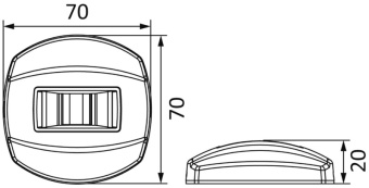Osculati 11.470.04 - NEMO Светодиодный Навигационный Фонарь -135° на корме вертикальный монтаж